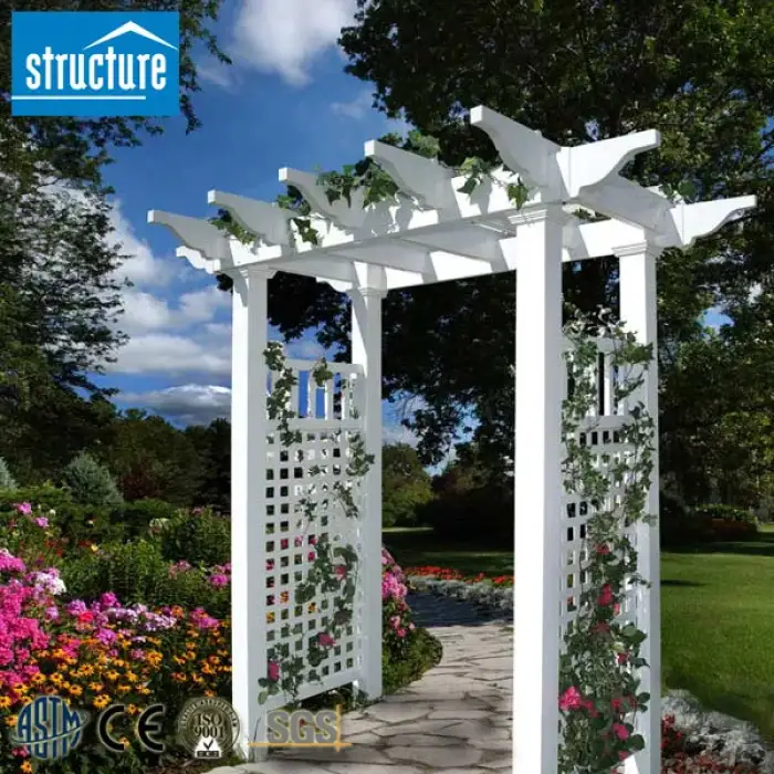 Outdoor Waterproof Plastic PVC Garden Pegola