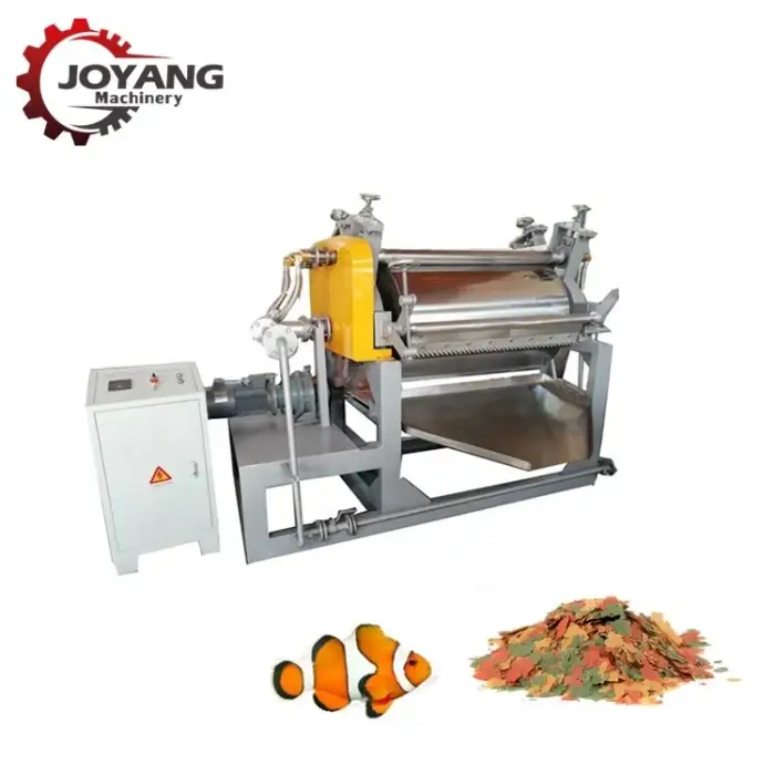 Tropical Fish Feed Equipment Industrial Flake Fish Feed Making Machine