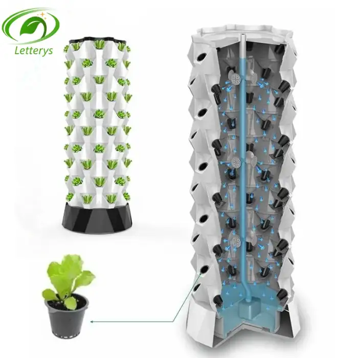 Agricultural Greenhouse Garden vertical  rotary aeroponic Tower