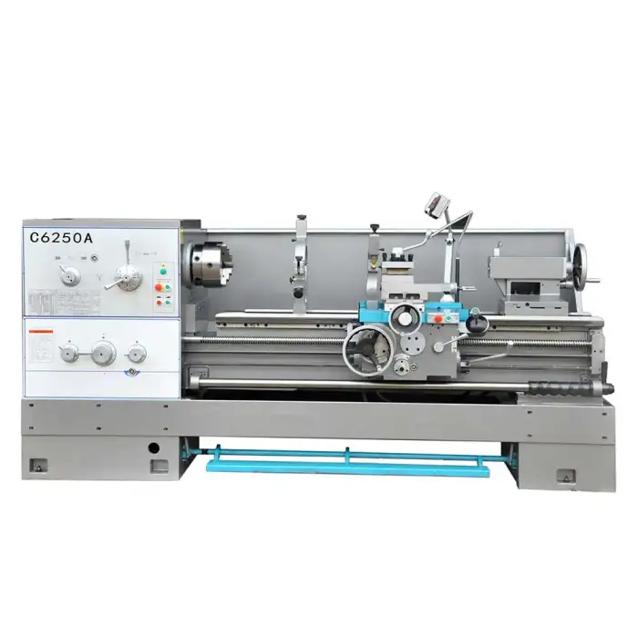 80mm spindle bore mechanical lathe  turning tool precision kaida bench lathe machine lathes for metal