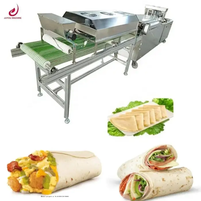 JUYOU Arabic Pita Naan Bread Paratha Chapati Roti Tortilla Making Machine Chapati Production Line