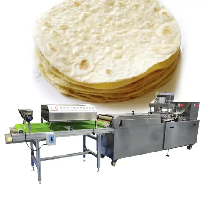 Fully Automatic Tortilla Making Machine Factory Price chapati paratha roti lavash flat bread taco shell making machine