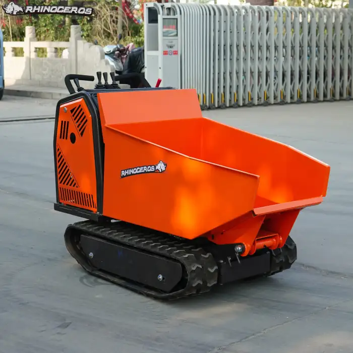 Rhinoceros Hydraulic Tip Track Dumper 500kg Load Capacity Gas power Wheelbarrow