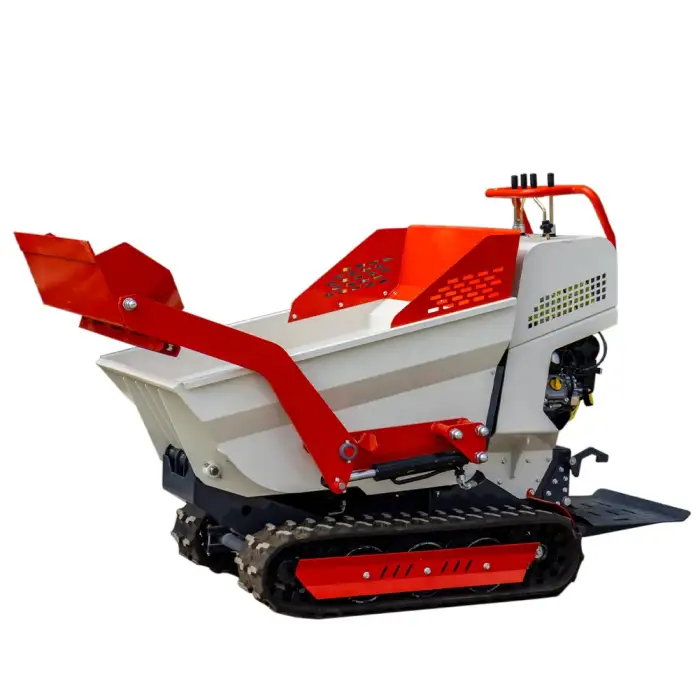 HT500 Mini Dumper 500kg Suitable for Garden Home Petrol Tracked Dumper Crawler Wheelbarrow Wheel Barrow Hand Truck