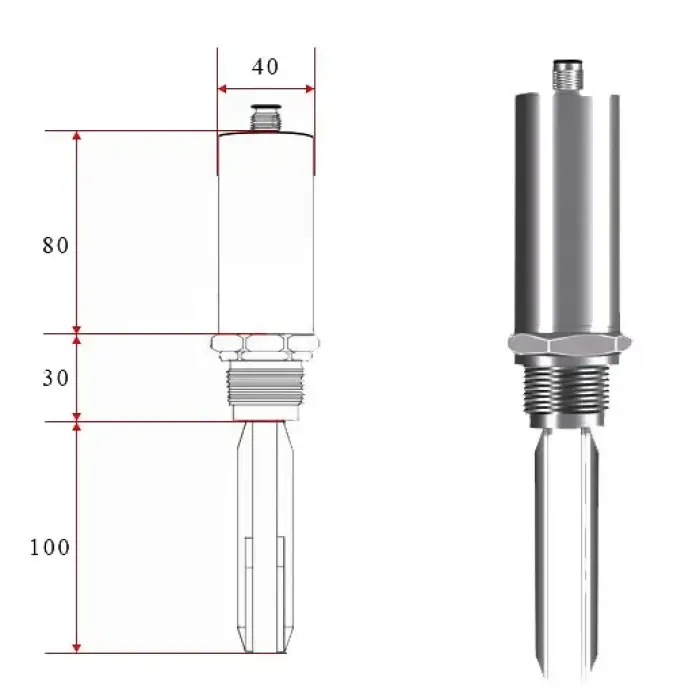 Water monitoring sensor Vibrating Fork Level Switch inductive sensor sewer water level sensor water level control micro switch