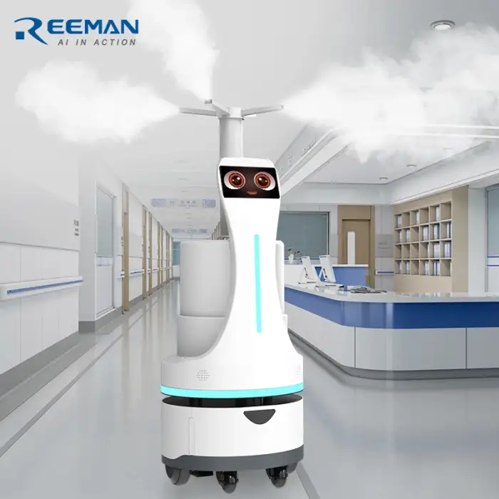 WBOT11A3 Reeman Medical Disinfection Robot Automatic Intelligent Disinfection Robot Spraying Ultrasonic Spray Disinfection Robots