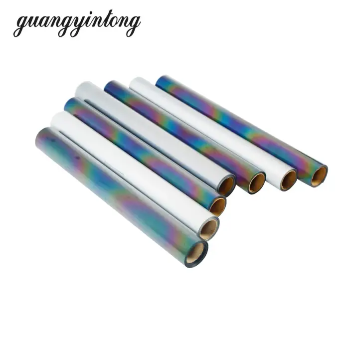 C1 61CMx25M Guangyintong PU Reflective Series Heat Transfer Vinyl Easy To Cut Easy To Weed For Textiles