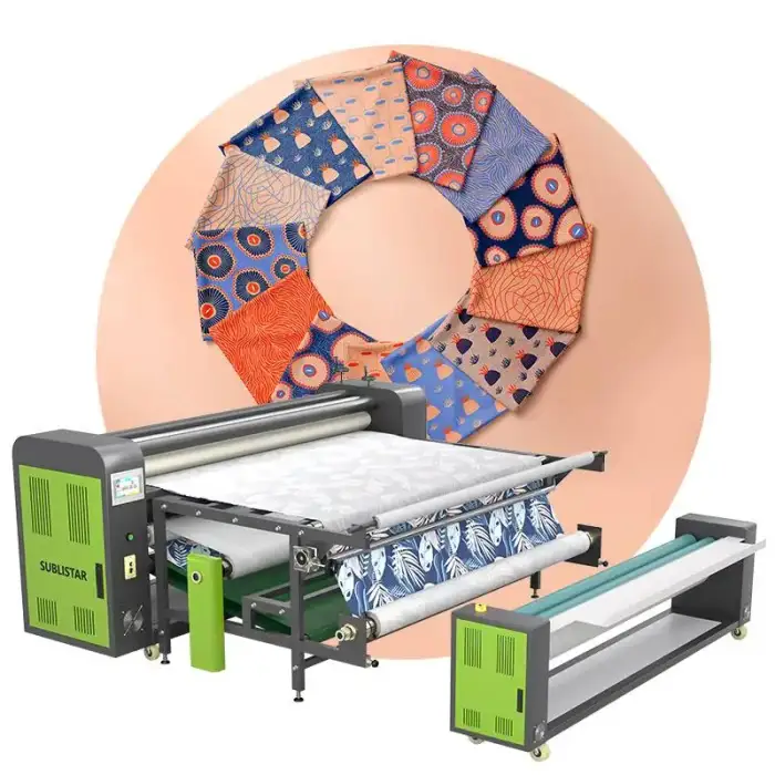 SUBLISTAR 600mm Drum Diameter 1900mm transfer width heat transfer rotary oil heat press sublimation - Machine only