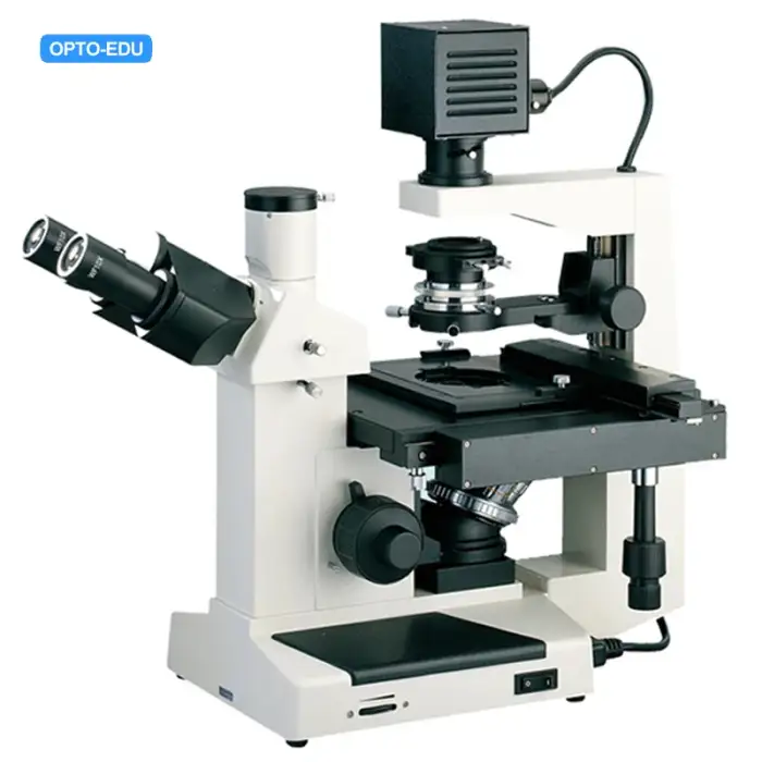 OPTO-EDU A14.0202 400x Trinocular Inverted Phase Contrast Biological Microscope