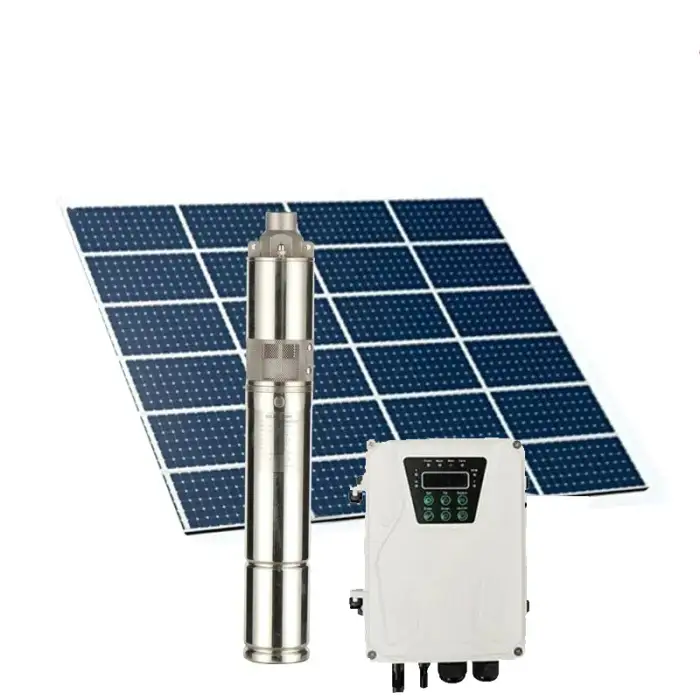 Complete Set 1100w Solar Powered Submersible Water Pump For Agriculture Irrigation