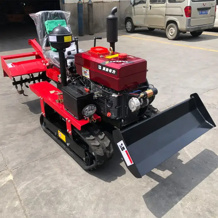 Diesel Engine Rotary cultivator mini crawler tractor