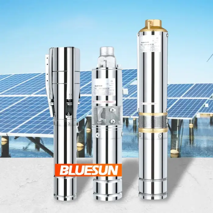 Bluesun 1Hp 2Hp Water Motor Pump Price 1 Inch 24 Volt Dc Submersible Mini Solar Water Pump 5Hp 12V For Solar Pump System