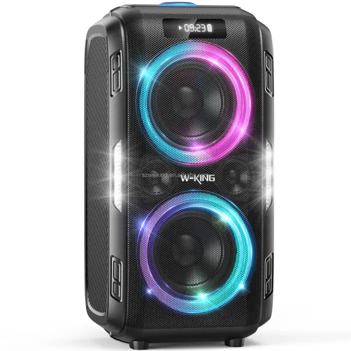 Original W-KING T9PRO Bluetooth Speaker – Party Box with Woofer, Karaoke Capabilities, and Home Theater Audio