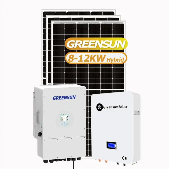 Newest 15kW Home Solar Module Kit - 10kW, 12kW, and 15kW PV Power Solar Energy Hybrid Generator Systems