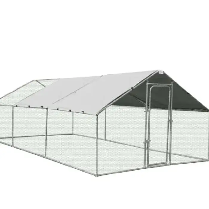 Outdoor Galvanized commercial chicken coop run for Agriculture Field