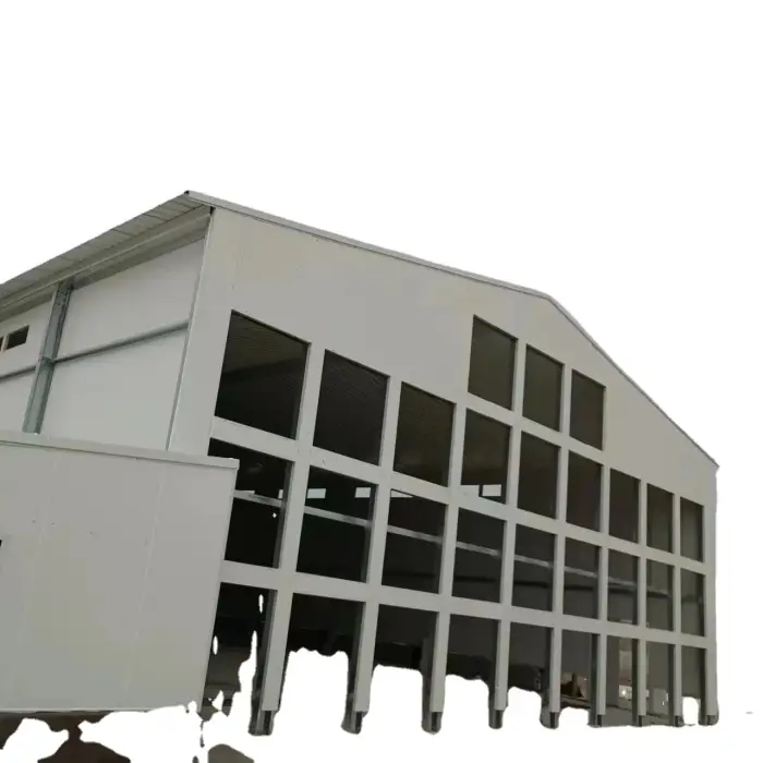 Structure Prefabricated Chicken House Poultry Farm Prefab Steel Motor  Provided Mobile Chicken Coop Automatic