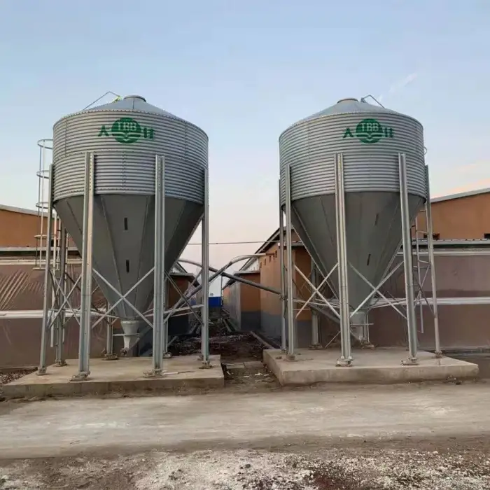 Farm Use Chicken Pig Small Silo And Silo For Corn Grain Poultry Feeder