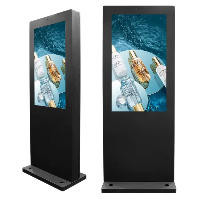 32 inch -45 to 98 Celsius working range ultra thin free standing digital billboard outdoor lcd display advertising screen