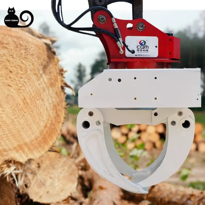 Excavator Clamp Saw Clamp, Type Wood Cutter, Log Cutting, Tree Cutting