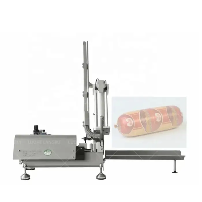 Industrial Pneumatic Mutton Roll Beef Roll Steak Meat Roll Stretching Clipper Machine Beef Steak Making Machine