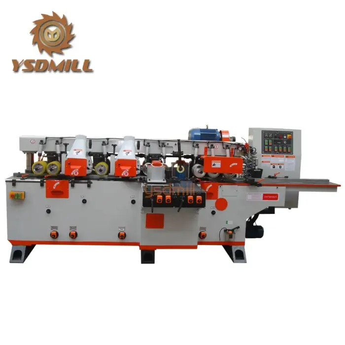 four asxis planer 4 sided moulding machine for wood floor and banisters