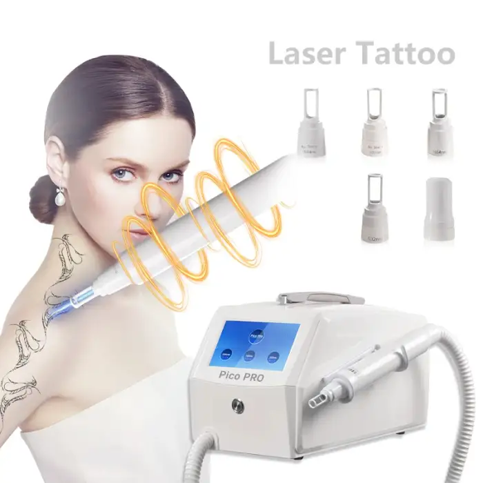 Portable Pigment Tattoo Removal Machine Freckle Removal Skin Rejuvenation Eyebrow Washing ND YAG Laser Picosecond Machine