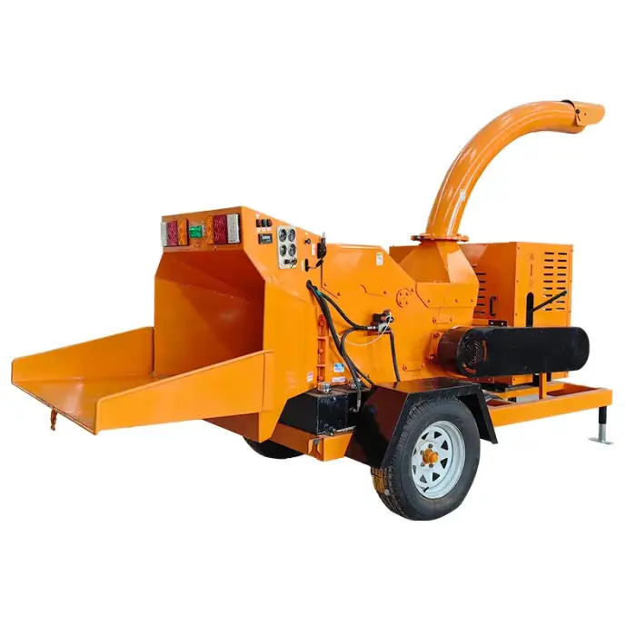 Mobile Diesel Wood Crusher Machine With 220V