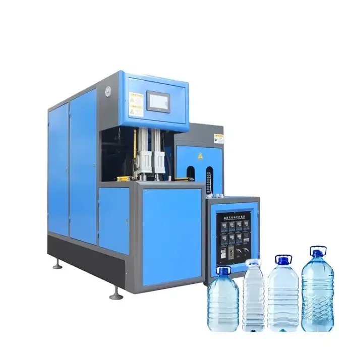 1200 BPH Semi-Automatic PET Plastic Water Bottle Making Machine, 2 Cavities