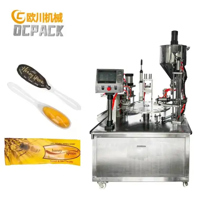 Full Automatic Rotary Honey Spoon Packaging Machine