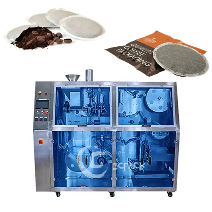 Automatic Inner And Outer Bag Round Soft Coffee Pod Packing Machine