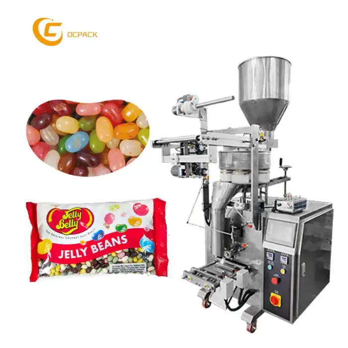 Vertical With Date Printer Automatic Packaging PE Film 500g 1kg Small Bag Candy Sugar Packing Machine