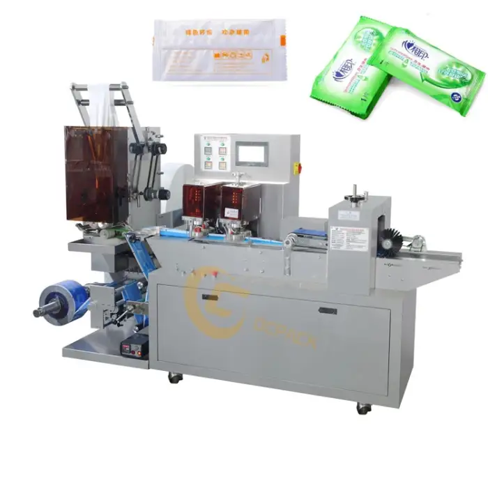 Disinfect Wet Wipe Sterilize Clean Wet Tissue Packing Machine