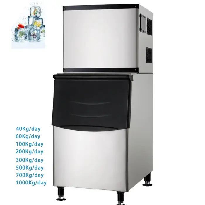 Commercial Cube Ice Maker Machine - 40kg to 1000kg Full Output Production