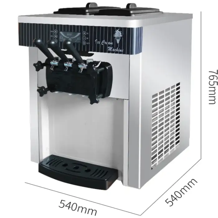 2022 Economic Automatic Tabletop Soft Ice Cream Maker Machine