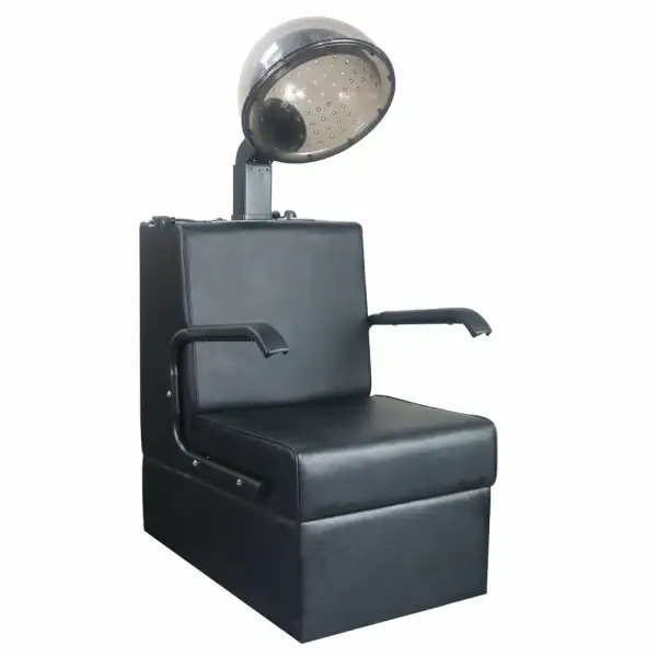 BLACK HAIR HOOD DRYER CHAIR: SALON FURNITURE, STANDING OIL TREATMENT, PERM HEATING HAIR STEAMER