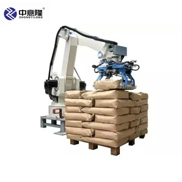 Industrial robot for stacking / Electric Stacker and robot palletizer for bags