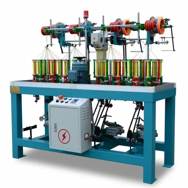 16 Spindle Round Sneaker Lace Making Machine - High-Speed Braiding Machine for Fishing Line and Traction Rope