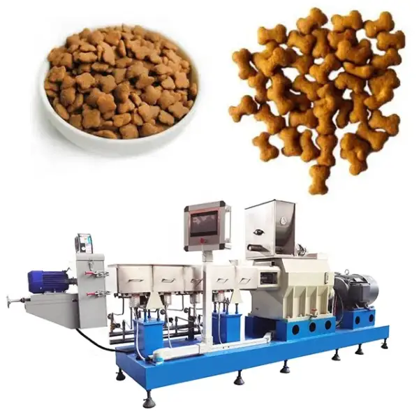 Full Production Line: Dry Dog Pet Food Making and Processing Machine