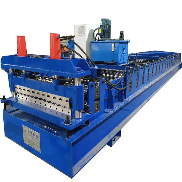 Customized Roof Sheet Tile Making Machine Deck Floor Roll Forming Machine.