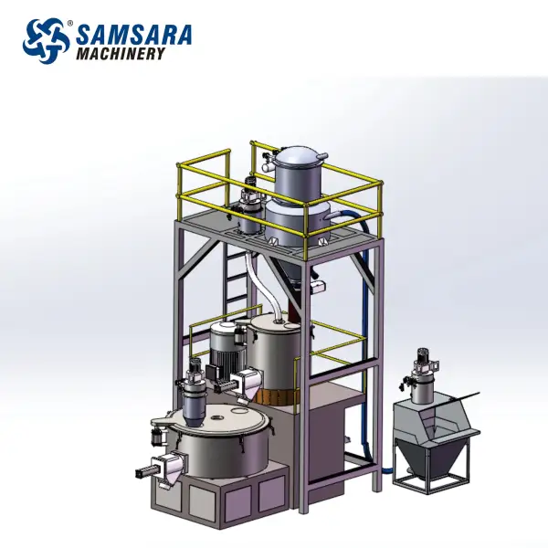 High-Speed PVC Mixer Machine for Plastic Resin and Turbo Mixing