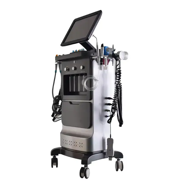 12-in-1 Diamond Peeling Hydra Machine: Hydro Dermabrasion Water Jet Aqua Facial for Skin Rejuvenation