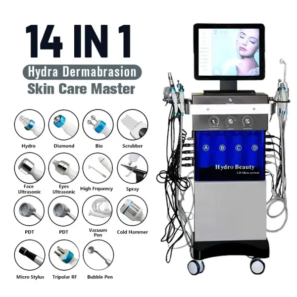 Jet Peel Aqua Hydra Oxygen Facial: Microdiamond Dermabrasion Hydradermabrasion Hydro Facial Machine