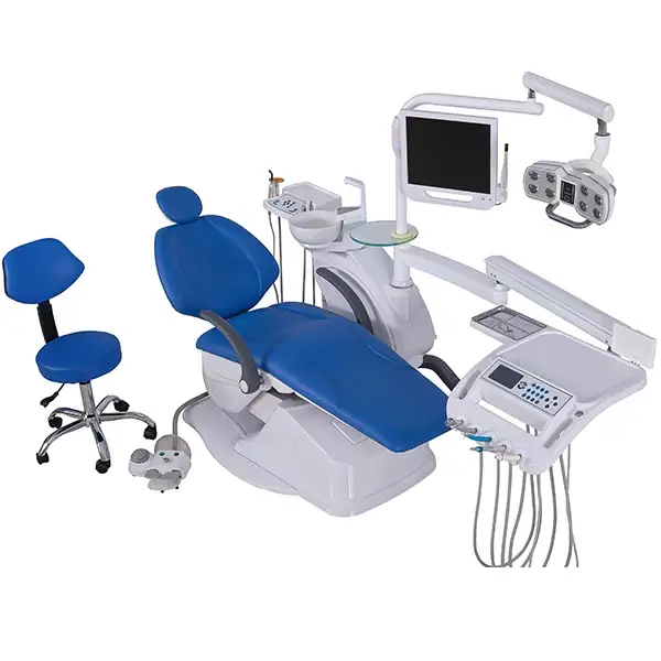 Hydraulic Dental Unit with Ceramic Rotatable Dental Chair for Enhanced Functionality