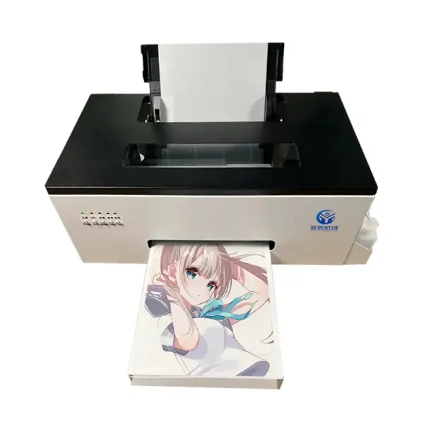 YUCHEN A4 DTF Digital Printer – T-Shirt Printing Machine with White Ink, No Engraving, No Hollowing Edge, and Hot Stamping