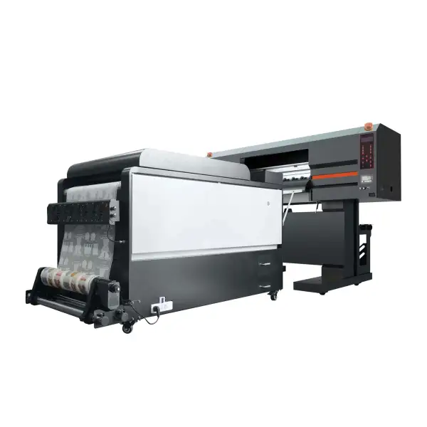 Five Head DTF T-Shirt Transfer Film DTF Printer With 5 Epson I3200 Print Heads With Powder Recur Function Shaker