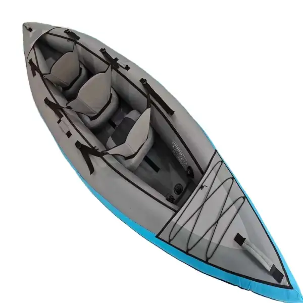 Drop Stitch Foldable Kayak Cloth Cover Inflatable Boat Customized Inflatable Canoe for Water Sports