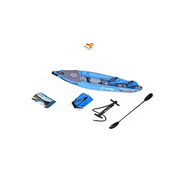 Manufacture Wholesale Zray Double Inflatable Canoe Fish Boat PVC Inflatable Kayak for Two Person