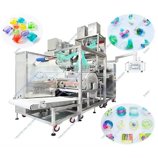 Multi-function Packaging Machines Automatic PVA Water Soluble Film Laundry Pods Filling Sealing Packing Machine High Capacity