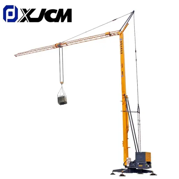 Mobile Tower Crane For Sale Building Overhead Mini Folding 1 Ton CE Provided Bearing Truck Mounted Tower Crane