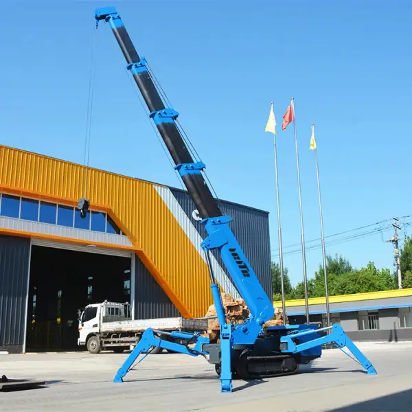 Spider Crane Portable Floor Hydraulic Small Crane For Warehouse Construction Lifting Equipment Mini Hoist Cranes